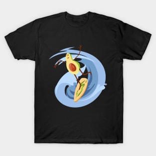 Funny Avocado Surfing T-Shirt